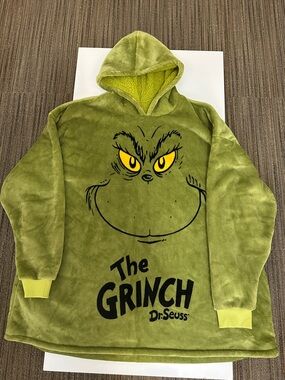 The Grinch Plush Hooded Pullover - Green
